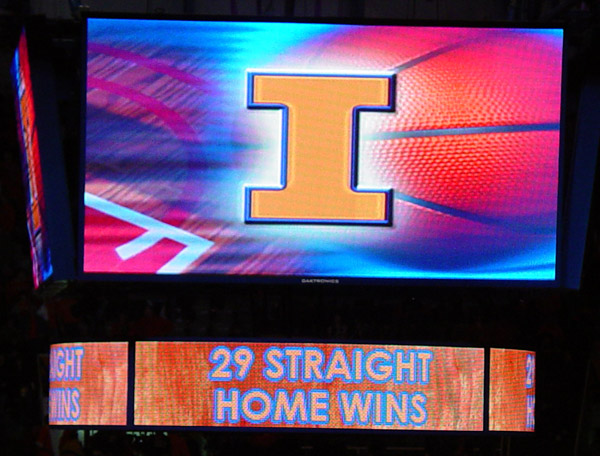Illini Assembly Hall Scoreboard