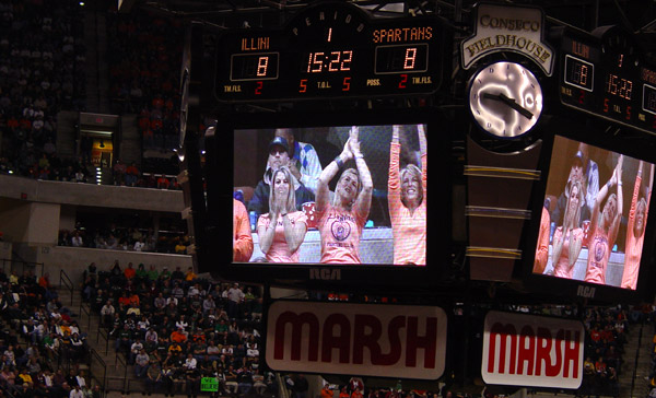 Illini - Spartans - Conseco Fieldhouse - Big Ten Tournament