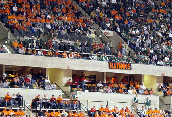 Illini - Spartans - Conseco Fieldhouse - Big Ten Tournament