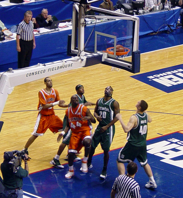 Illini - Spartans - Conseco Fieldhouse - Big Ten Tournament