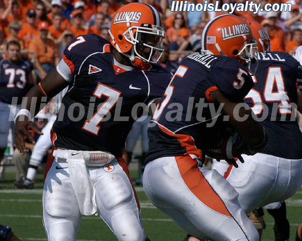 Juice Williams and Rashard Mendenhall