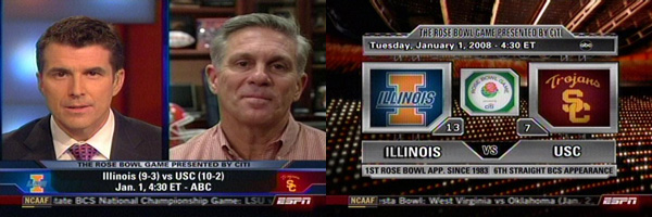 Illinois vs USC in the Rose Bowl