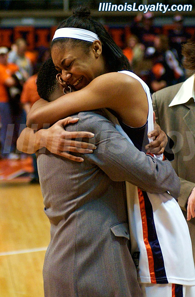Coach Law and Lacey Simpson.