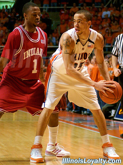 Calvin Brock - College Basketball - Indiana at Illinois