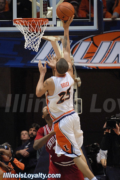 Calvin Brock - College Basketball - Indiana at Illinois