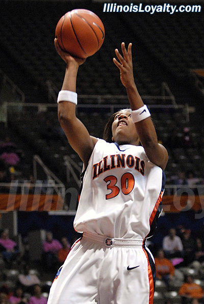 Rebecca Harris scored 9 points and grabbed 6 rebounds.