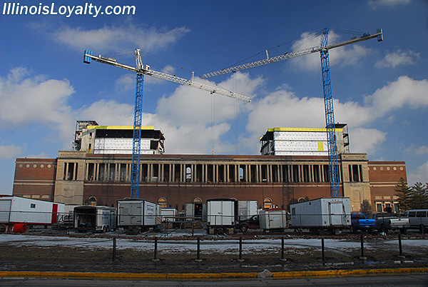 Illinois Memorial Stadium Construction