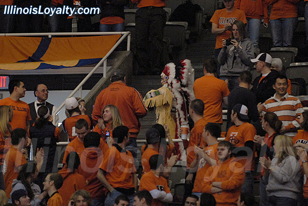 The Chief made a suprise appearance at halftime.