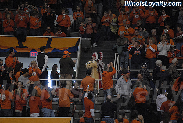 The Chief made a suprise appearance at halftime.