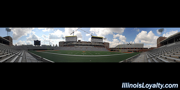Illinois Memorial Stadium Construction