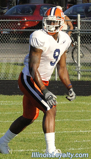 Arrelious Rejus Benn - Illini football - Camp Rantoul scrimmage