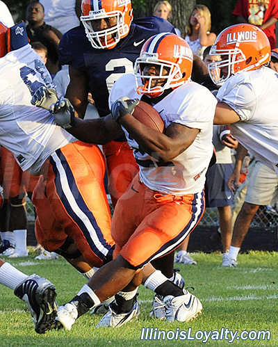 Jason Ford - Illini football - Camp Rantoul scrimmage