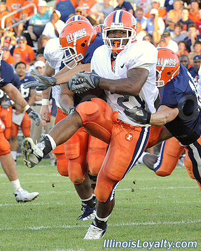 Jason Ford - Illini football - Camp Rantoul scrimmage