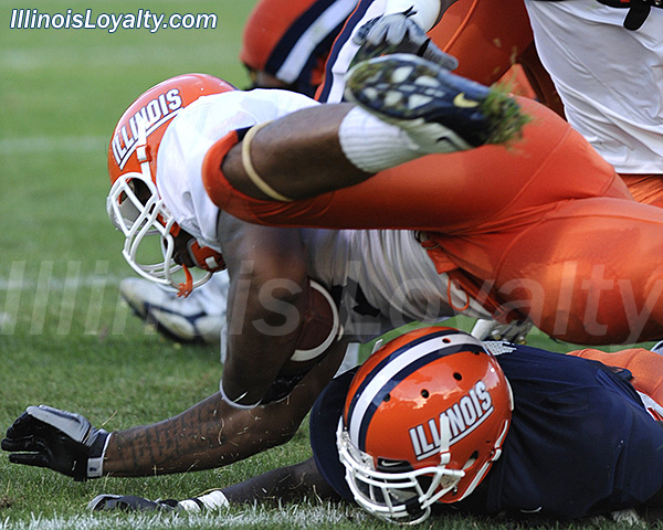 Illini football - Camp Rantoul scrimmage