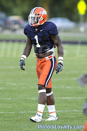 Vontae Davis - Illini football - Camp Rantoul scrimmage