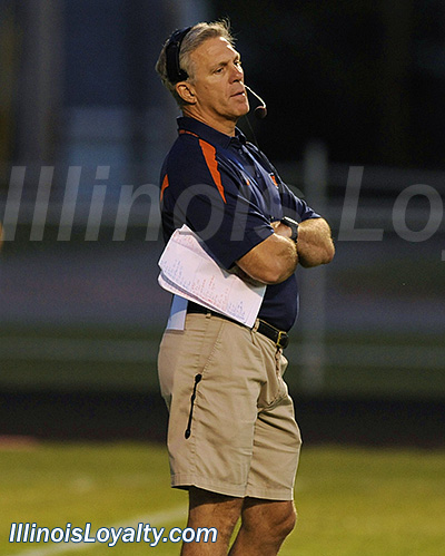 Ron Zook - Illini football - Camp Rantoul scrimmage
