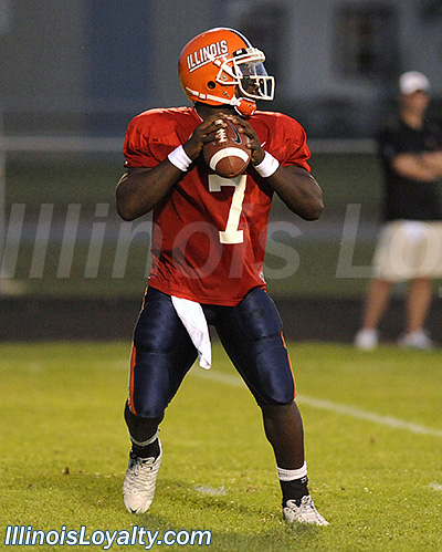 Juice Williams - Illini football - Camp Rantoul scrimmage
