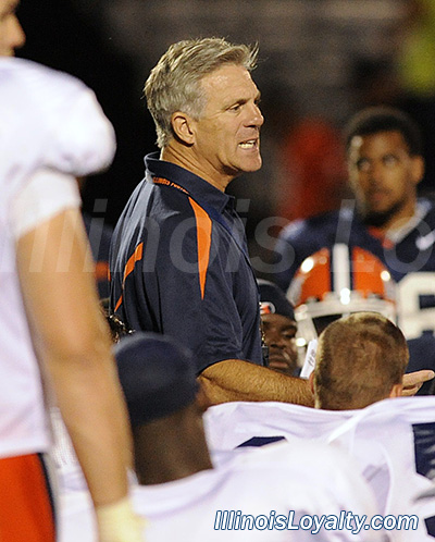 Ron Zook - Illini football - Camp Rantoul scrimmage