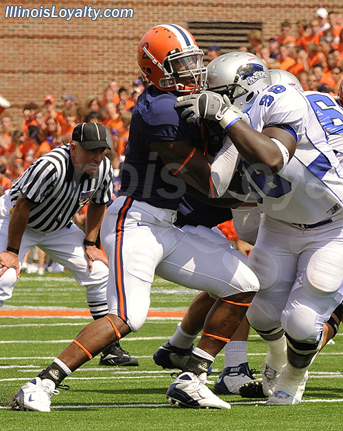 Illinois vs Eastern - Illini throwback uniforms