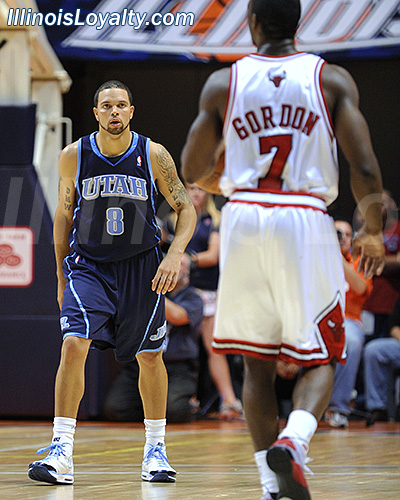 Chicago Bulls Derrick Rose vs Utah Jazz Deron Williams