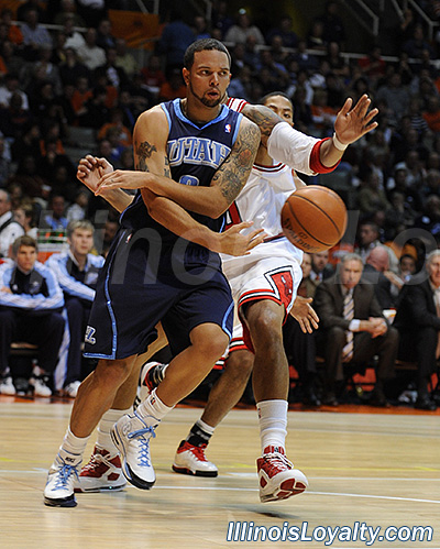 Chicago Bulls Derrick Rose vs Utah Jazz Deron Williams