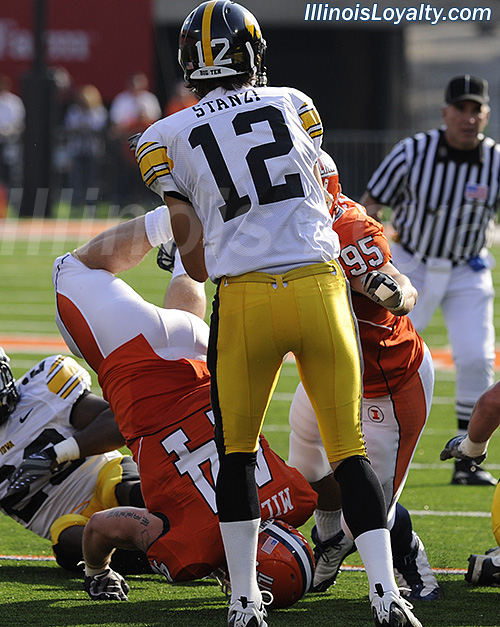 Ricky Stanzi - Illinois Fighting Illini football vs Iowa Hawkeyes
