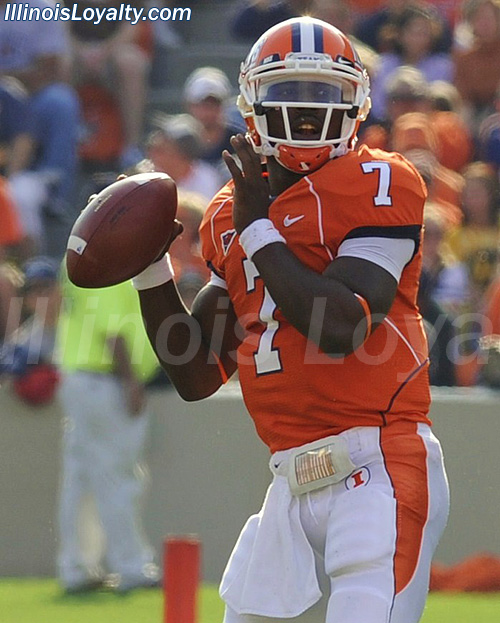 Juice Williams - Illinois Fighting Illini football vs Iowa Hawkeyes