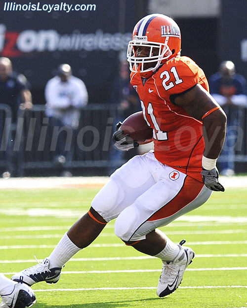 Jason Ford - Illinois Fighting Illini football vs Iowa Hawkeyes