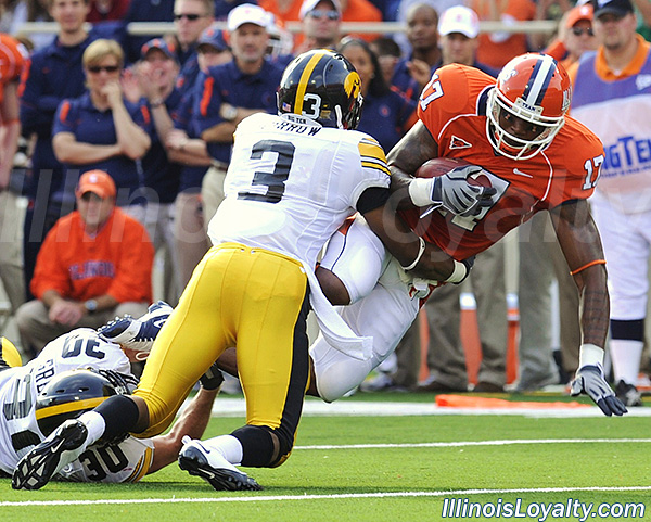 Jeff Cumberland - Illinois Fighting Illini football vs Iowa Hawkeyes