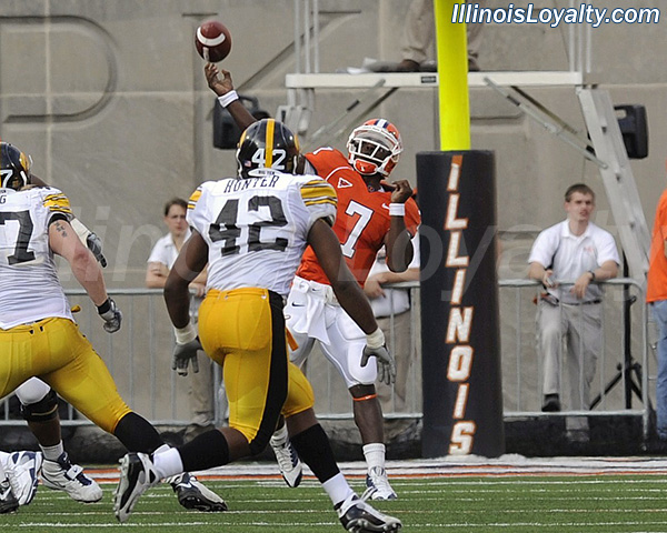 Juice Williams - Illinois Fighting Illini football vs Iowa Hawkeyes