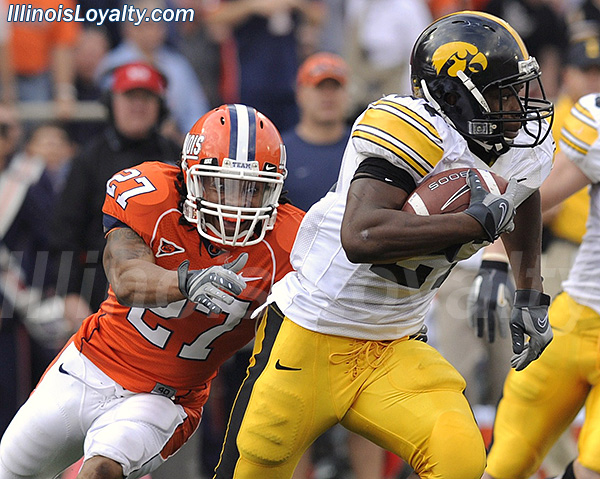 Antonio Gully - Illinois Fighting Illini football vs Iowa Hawkeyes