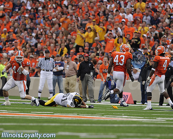Donsay Hardeman - Illinois Fighting Illini football vs Iowa Hawkeyes