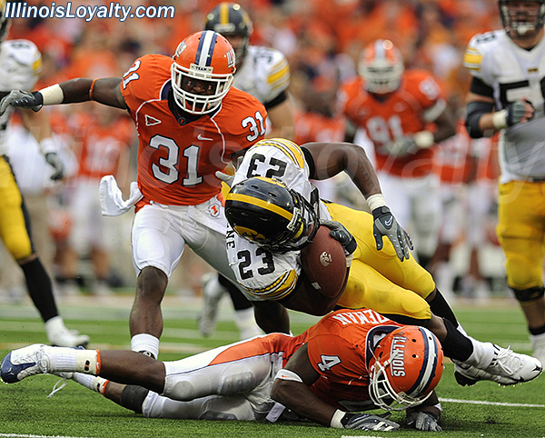 Donsay Hardeman - Illinois Fighting Illini football vs Iowa Hawkeyes