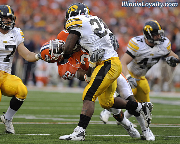 Fred Sykes - Illinois Fighting Illini football vs Iowa Hawkeyes