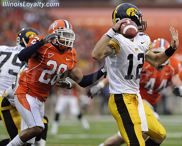 Dere Hicks - Illinois Fighting Illini football vs Iowa Hawkeyes