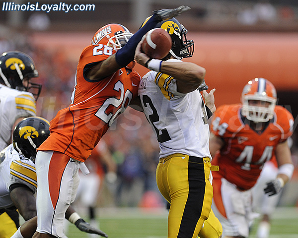 Dere Hicks - Illinois Fighting Illini football vs Iowa Hawkeyes