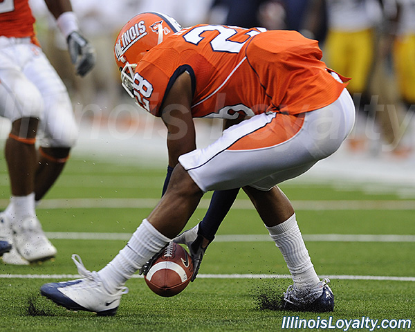 Dere Hicks - Illinois Fighting Illini football vs Iowa Hawkeyes