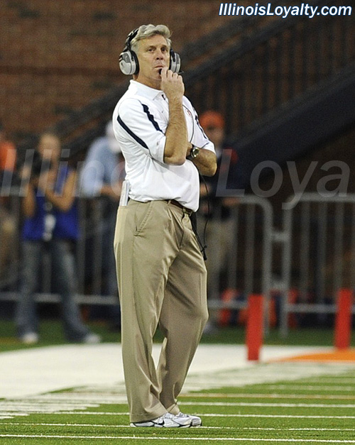 Ron Zook - Illinois Fighting Illini football vs Iowa Hawkeyes