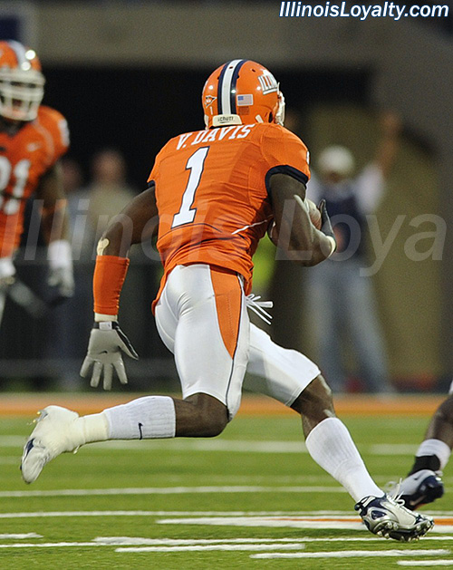 Vontae Davis - Illinois Fighting Illini football vs Iowa Hawkeyes