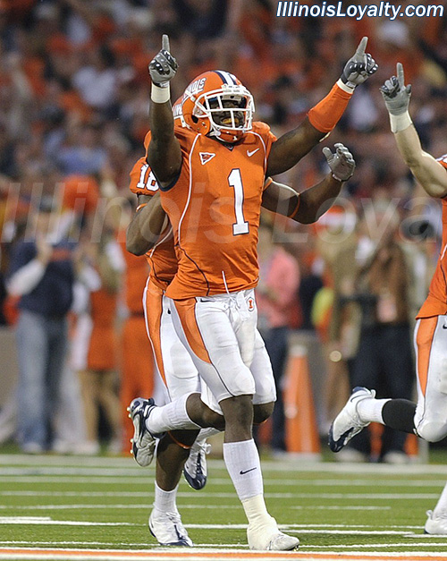 Vontae Davis - Illinois Fighting Illini football vs Iowa Hawkeyes