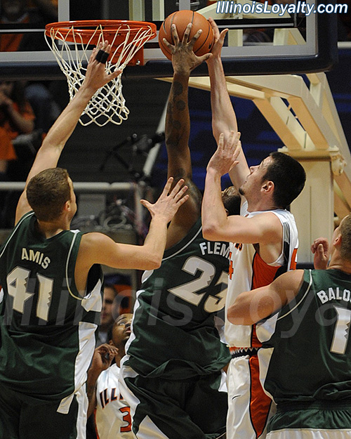 Mike Tisdale - Fighting Illini Basketball vs Hawaii