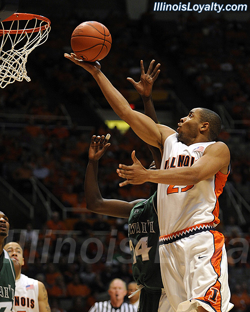 Dominique Keller - Fighting Illini Basketball vs Hawaii