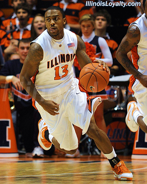Jeff Jordan - Fighting Illini Basketball vs Hawaii