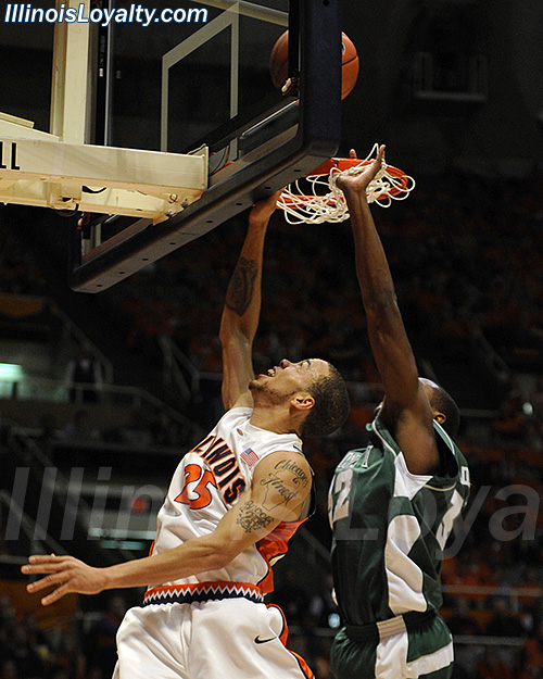 Calvin Brock - Fighting Illini Basketball vs Hawaii