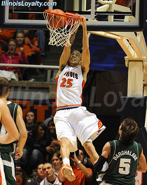 Calvin Brock - Fighting Illini Basketball vs Hawaii