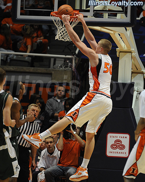 Rich Semrau - Fighting Illini Basketball vs Hawaii