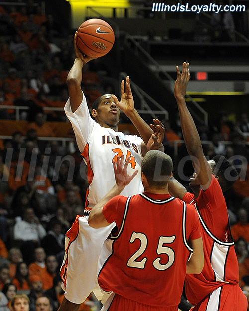 Mike Davis: Fighting Illini Basketball vs Detroit Mercy