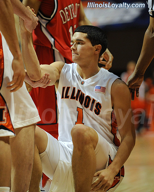 Trent Meacham: Fighting Illini Basketball vs Detroit Mercy