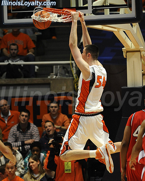 Mike Tisdale: Fighting Illini Basketball vs Detroit Mercy