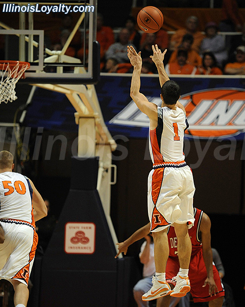 Trent Meacham: Fighting Illini Basketball vs Detroit Mercy